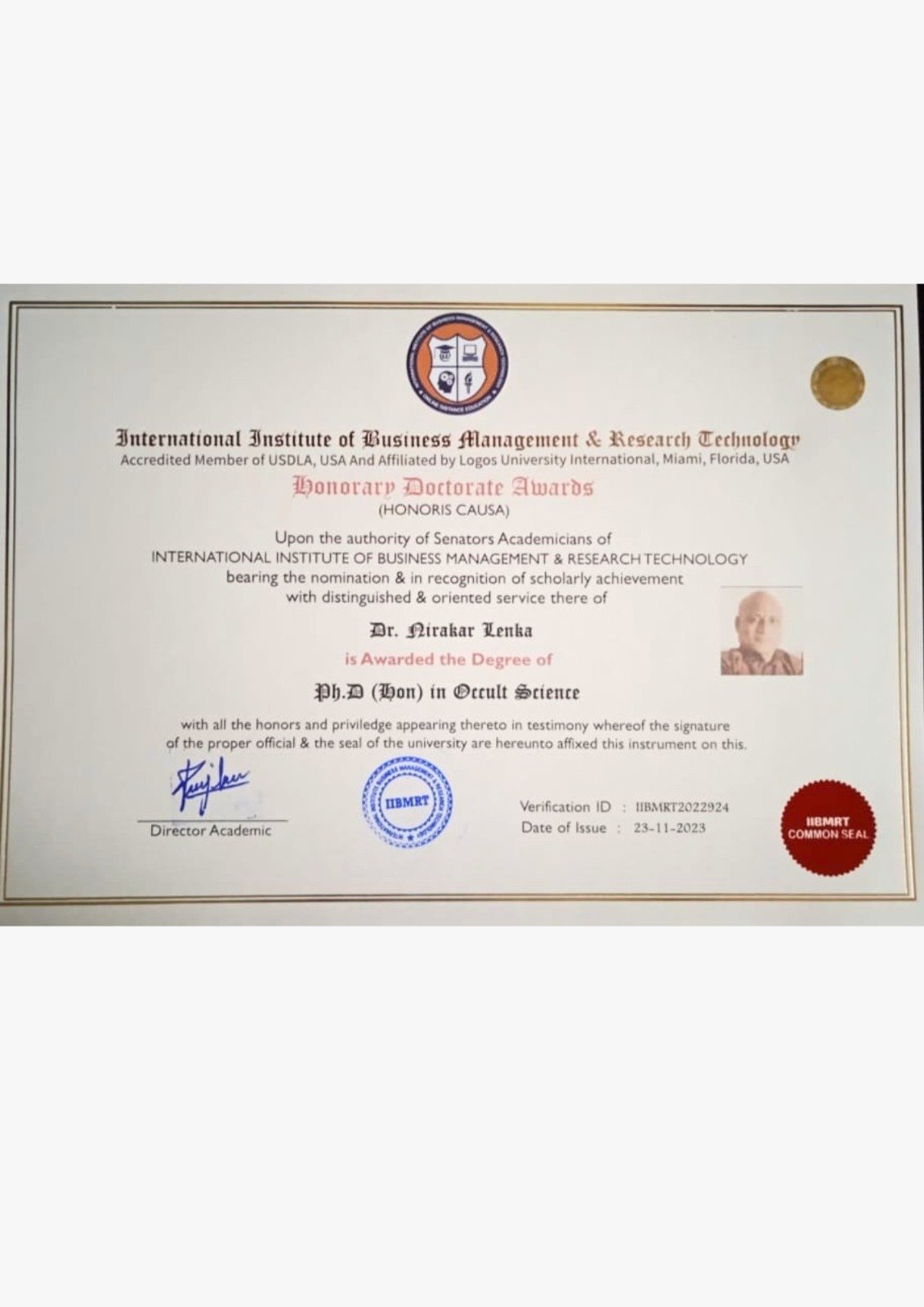 Certificate 19